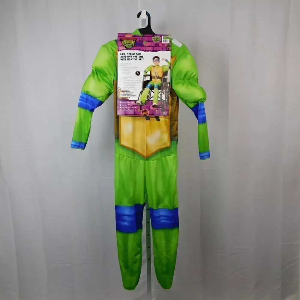 Adaptive Teenage Mutant Ninja Turtles Mutant Mayhem Leo Costume 10-12 Large
